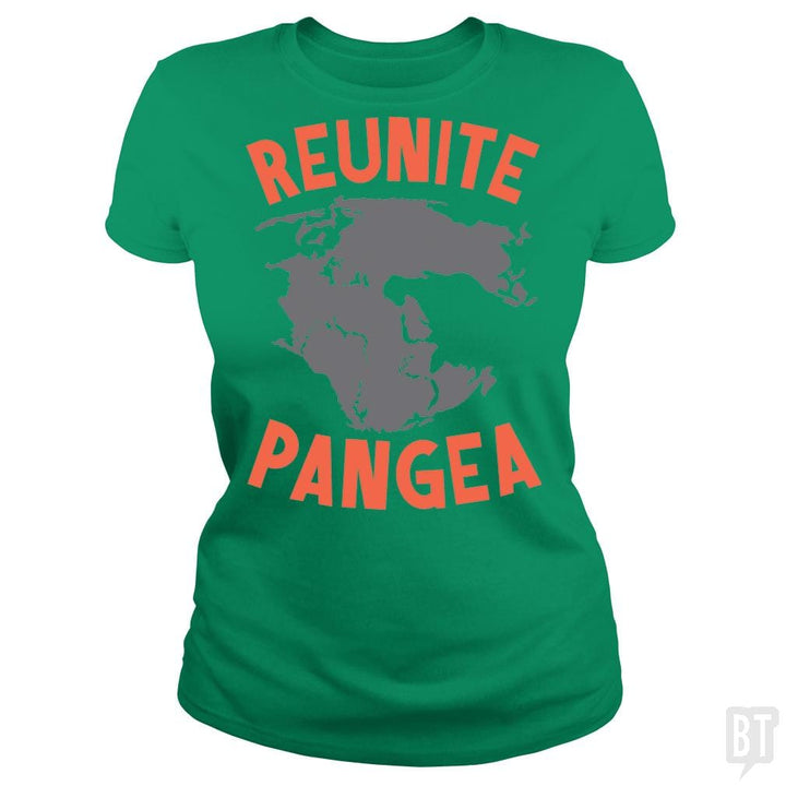 SunFrog-Busted BustedTees Classic Ladies Tee / Irish Green / S Reunite Pangea