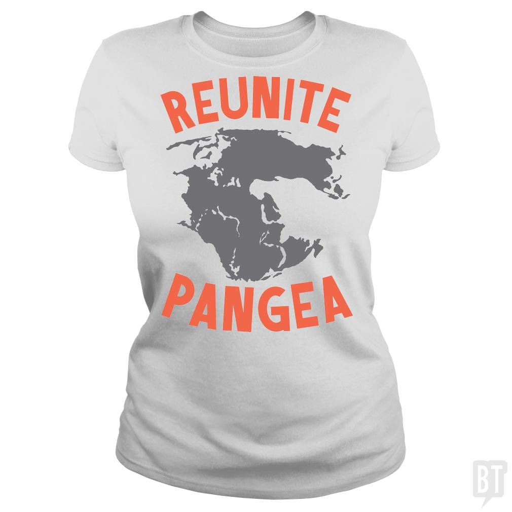 SunFrog-Busted BustedTees Classic Ladies Tee / White / S Reunite Pangea