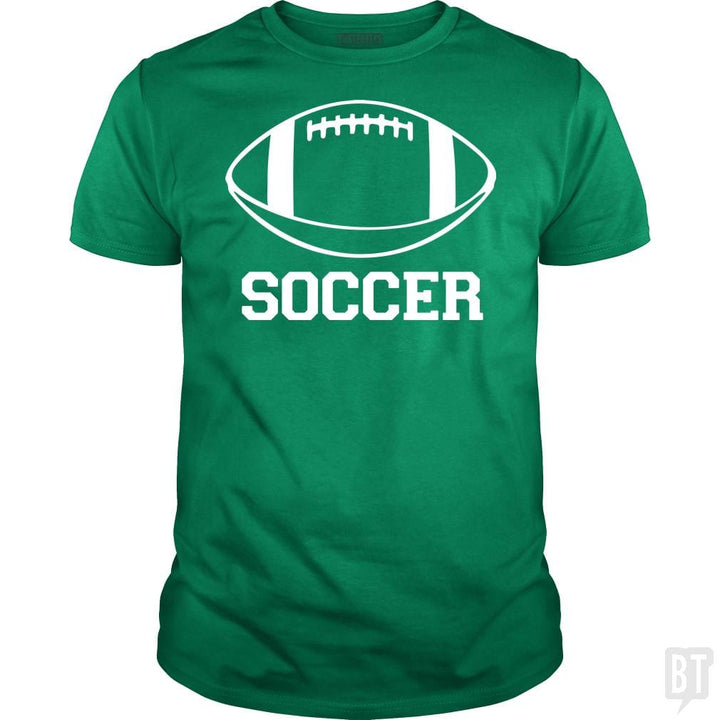 SunFrog-Busted BustedTees Classic Guys / Unisex Tee / Irish Green / S Soccer