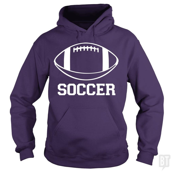 SunFrog-Busted BustedTees Hoodie / Purple / S Soccer