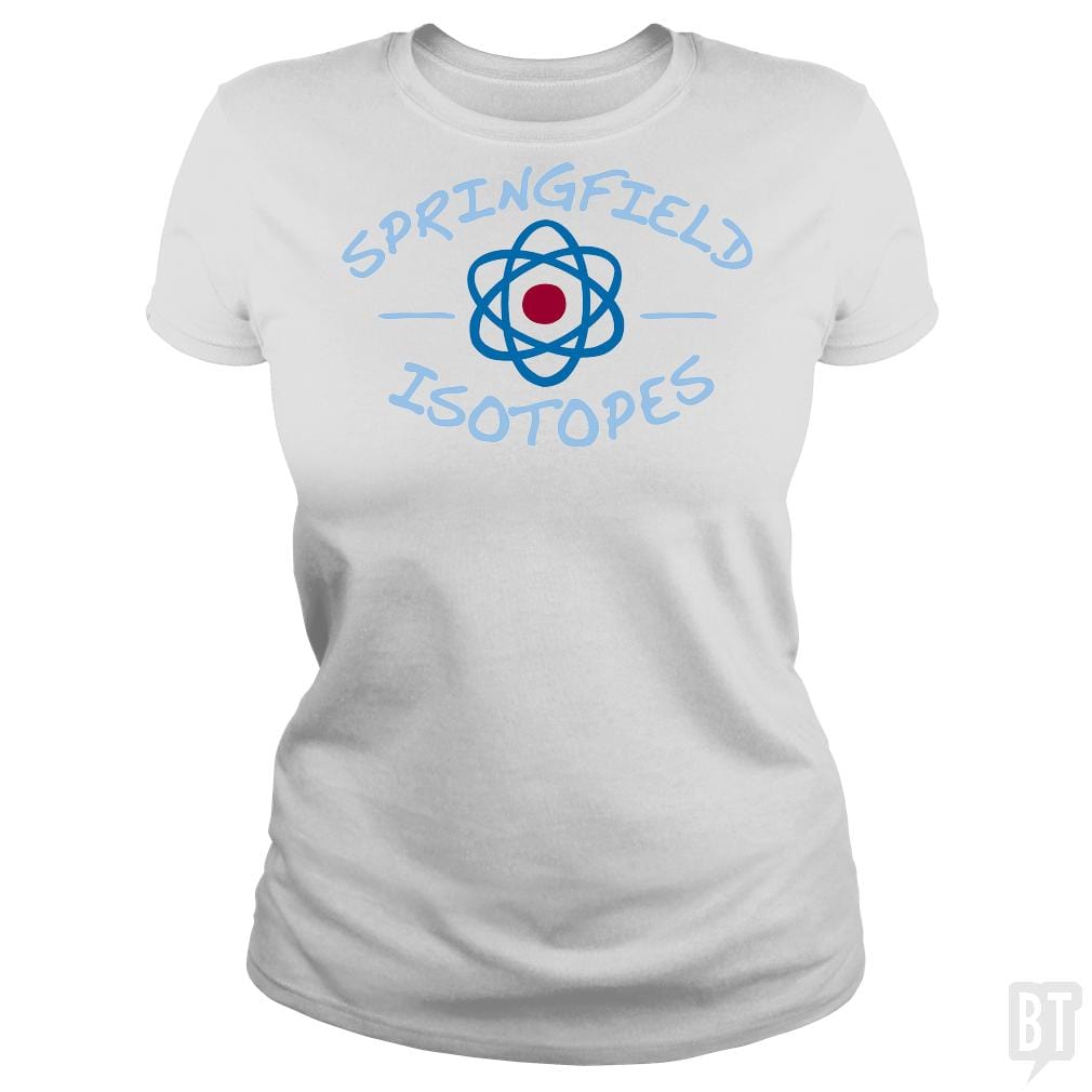 SunFrog-Busted BustedTees Classic Ladies Tee / White / S Springfield Isotopes