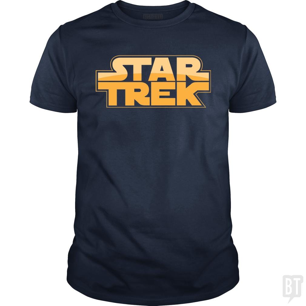SunFrog-Busted BustedTees Classic Guys / Unisex Tee / Navy Blue / S Trek Wars