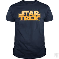 Load image into Gallery viewer, SunFrog-Busted BustedTees Classic Guys / Unisex Tee / Navy Blue / S Trek Wars
