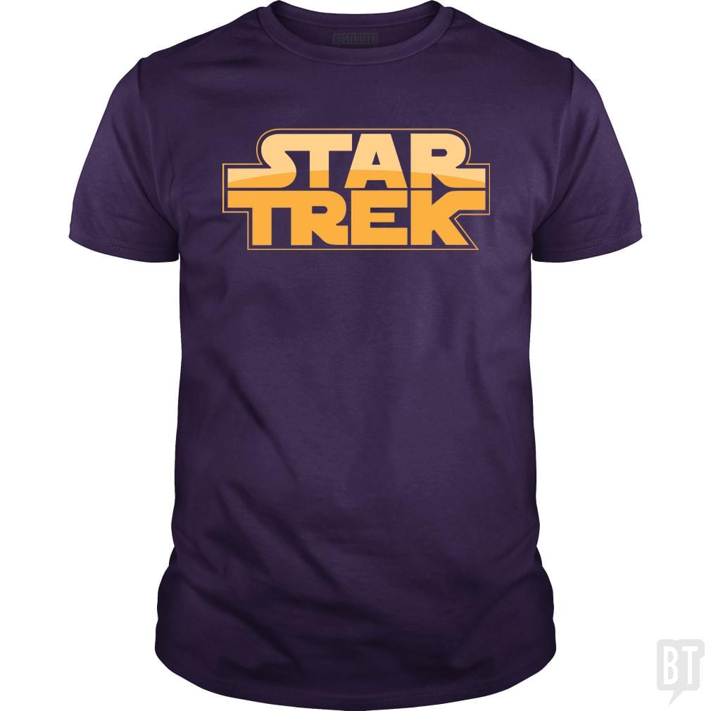SunFrog-Busted BustedTees Classic Guys / Unisex Tee / Purple / S Trek Wars