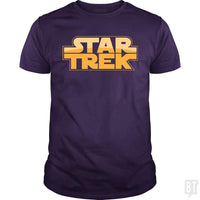 Load image into Gallery viewer, SunFrog-Busted BustedTees Classic Guys / Unisex Tee / Purple / S Trek Wars
