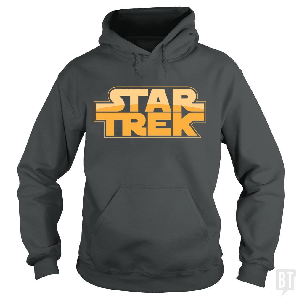 SunFrog-Busted BustedTees Hoodie / Dark Heather / S Trek Wars