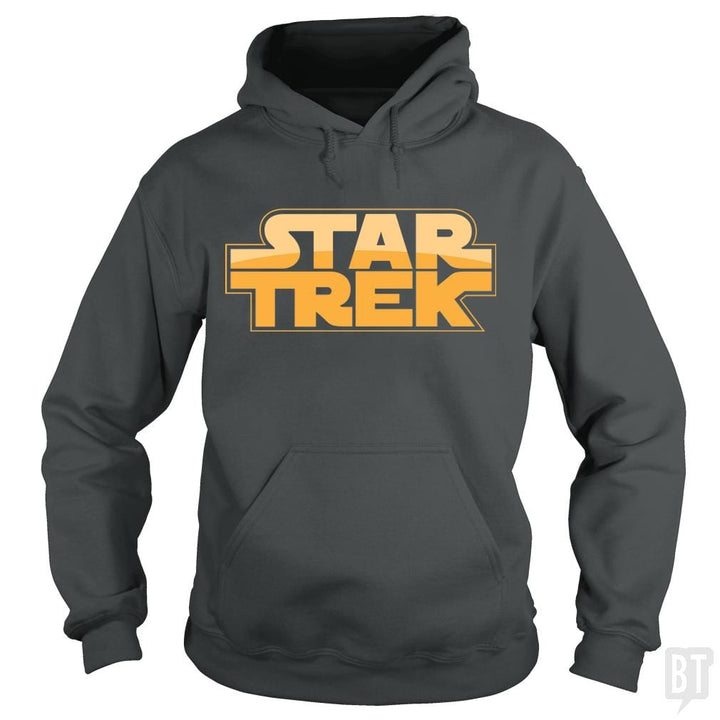 SunFrog-Busted BustedTees Hoodie / Dark Heather / S Trek Wars