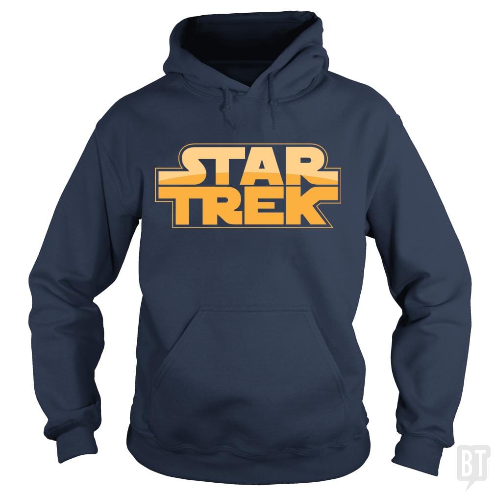 SunFrog-Busted BustedTees Hoodie / Navy Blue / S Trek Wars