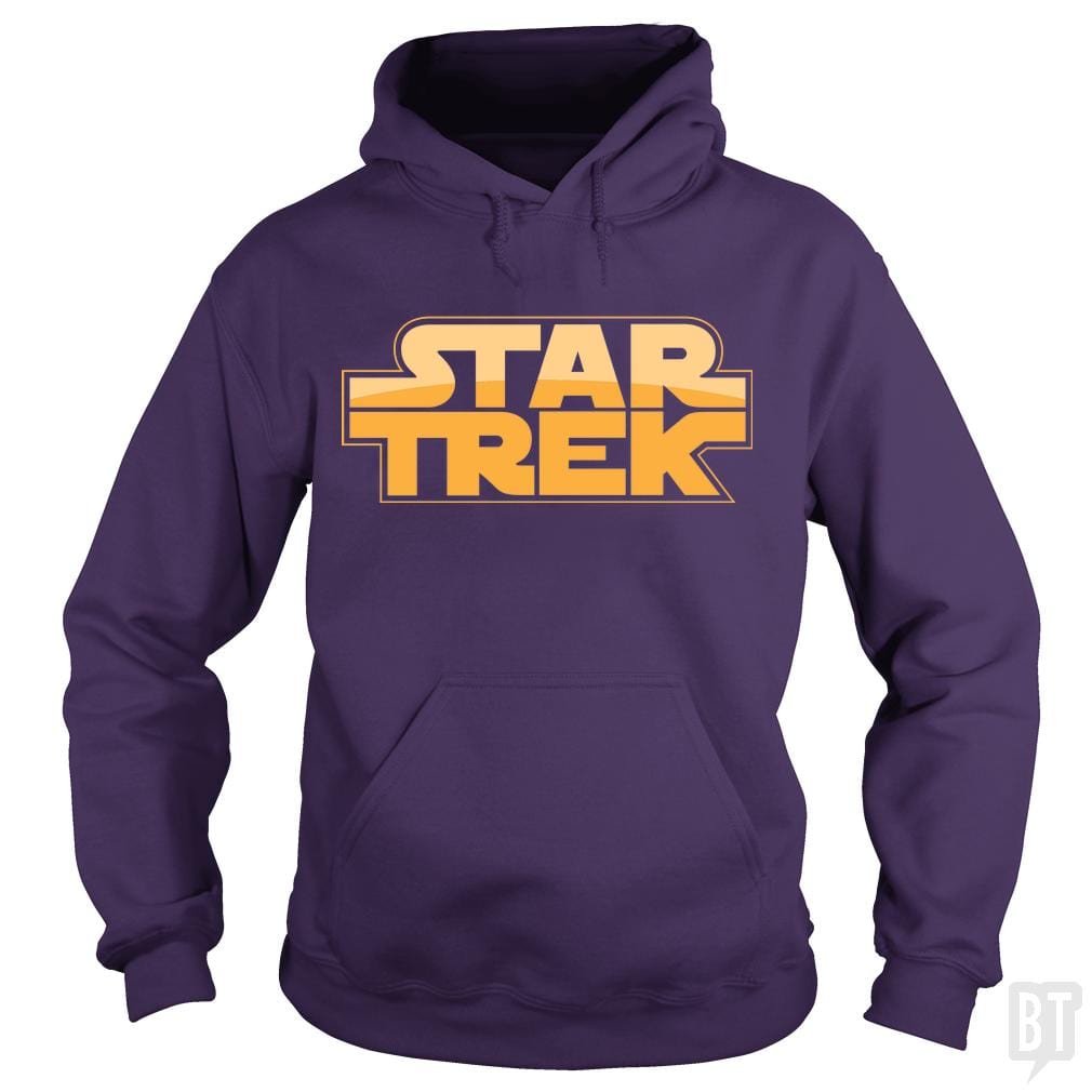 SunFrog-Busted BustedTees Hoodie / Purple / S Trek Wars