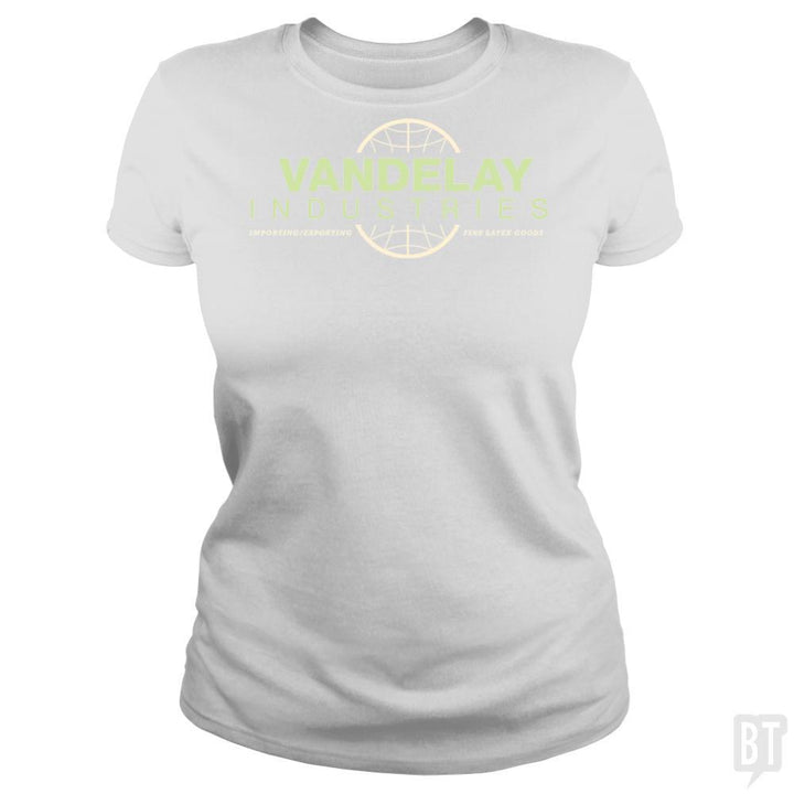 SunFrog-Busted BustedTees Classic Ladies Tee / White / S Vandelay Industries