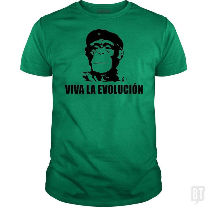 SunFrog-Busted BustedTees Classic Guys / Unisex Tee / Irish Green / S Viva La Evolucion