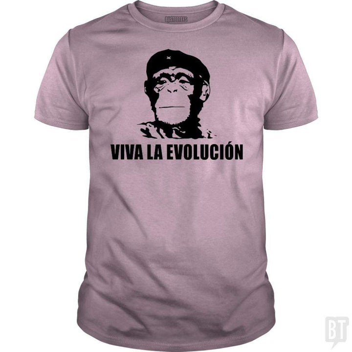 SunFrog-Busted BustedTees Classic Guys / Unisex Tee / Light Pink / S Viva La Evolucion