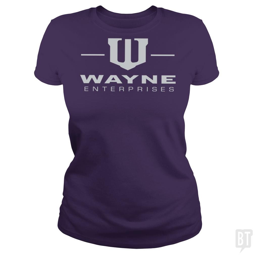 SunFrog-Busted BustedTees Classic Ladies Tee / Purple / S Wayne
