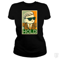 Load image into Gallery viewer, SunFrog-Busted BustedTees Classic Ladies Tee / Black / S WSB HOLD
