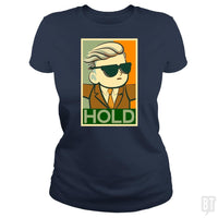 Load image into Gallery viewer, SunFrog-Busted BustedTees Classic Ladies Tee / Navy Blue / S WSB HOLD
