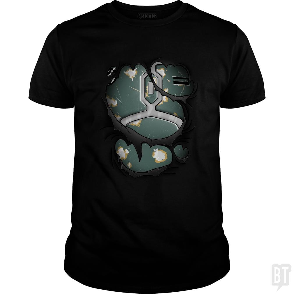 SunFrog-Busted Cattoc C Classic Guys / Unisex Tee / Black / S Mandalorian armor