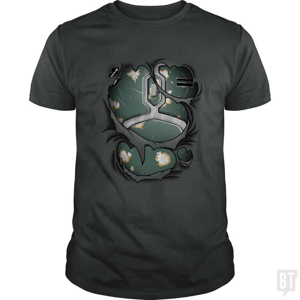 SunFrog-Busted Cattoc C Classic Guys / Unisex Tee / Dark Heather / S Mandalorian armor