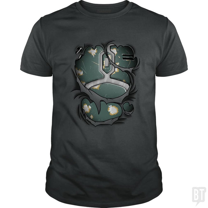 SunFrog-Busted Cattoc C Classic Guys / Unisex Tee / Dark Heather / S Mandalorian armor
