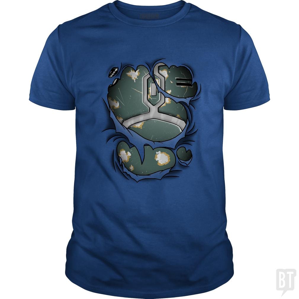 SunFrog-Busted Cattoc C Classic Guys / Unisex Tee / Royal Blue / S Mandalorian armor