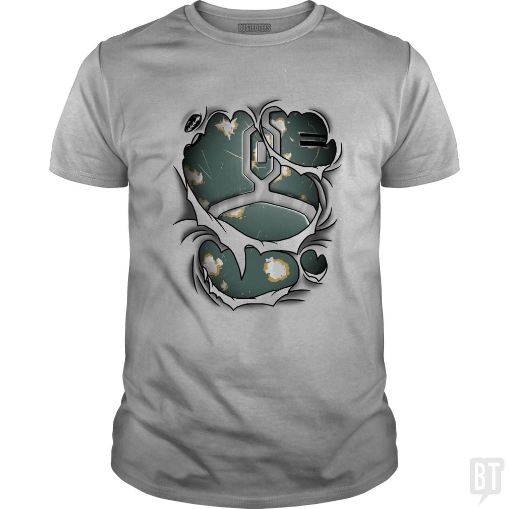 SunFrog-Busted Cattoc C Classic Guys / Unisex Tee / Sport Grey / S Mandalorian armor