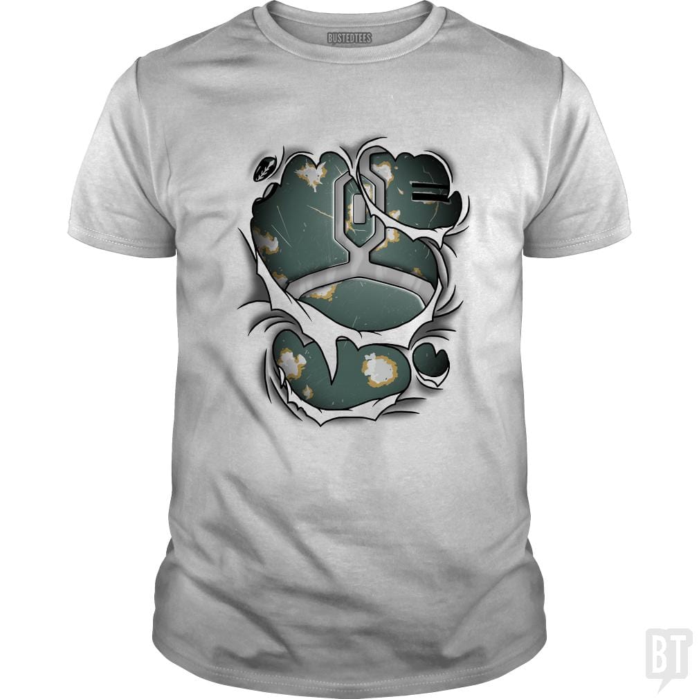 SunFrog-Busted Cattoc C Classic Guys / Unisex Tee / White / S Mandalorian armor