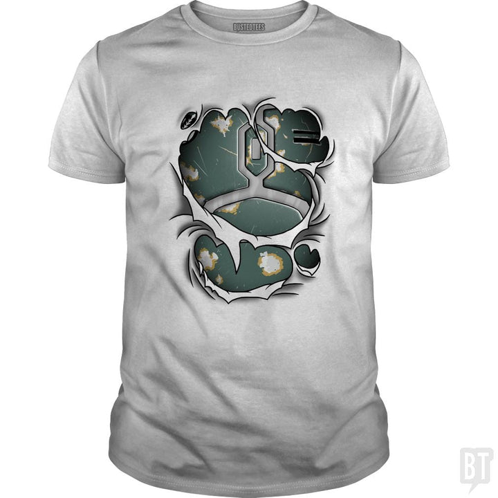 SunFrog-Busted Cattoc C Classic Guys / Unisex Tee / White / S Mandalorian armor