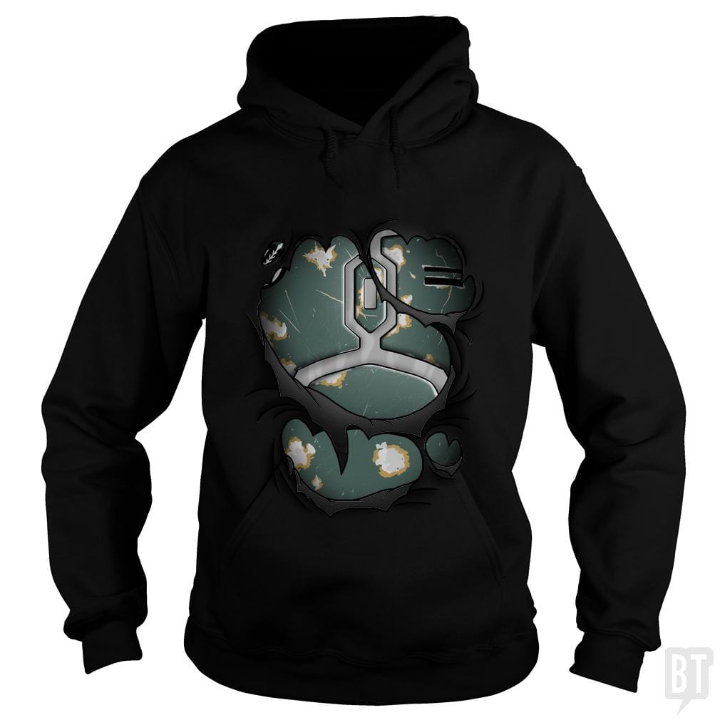 SunFrog-Busted Cattoc C Hoodie / Black / S Mandalorian armor