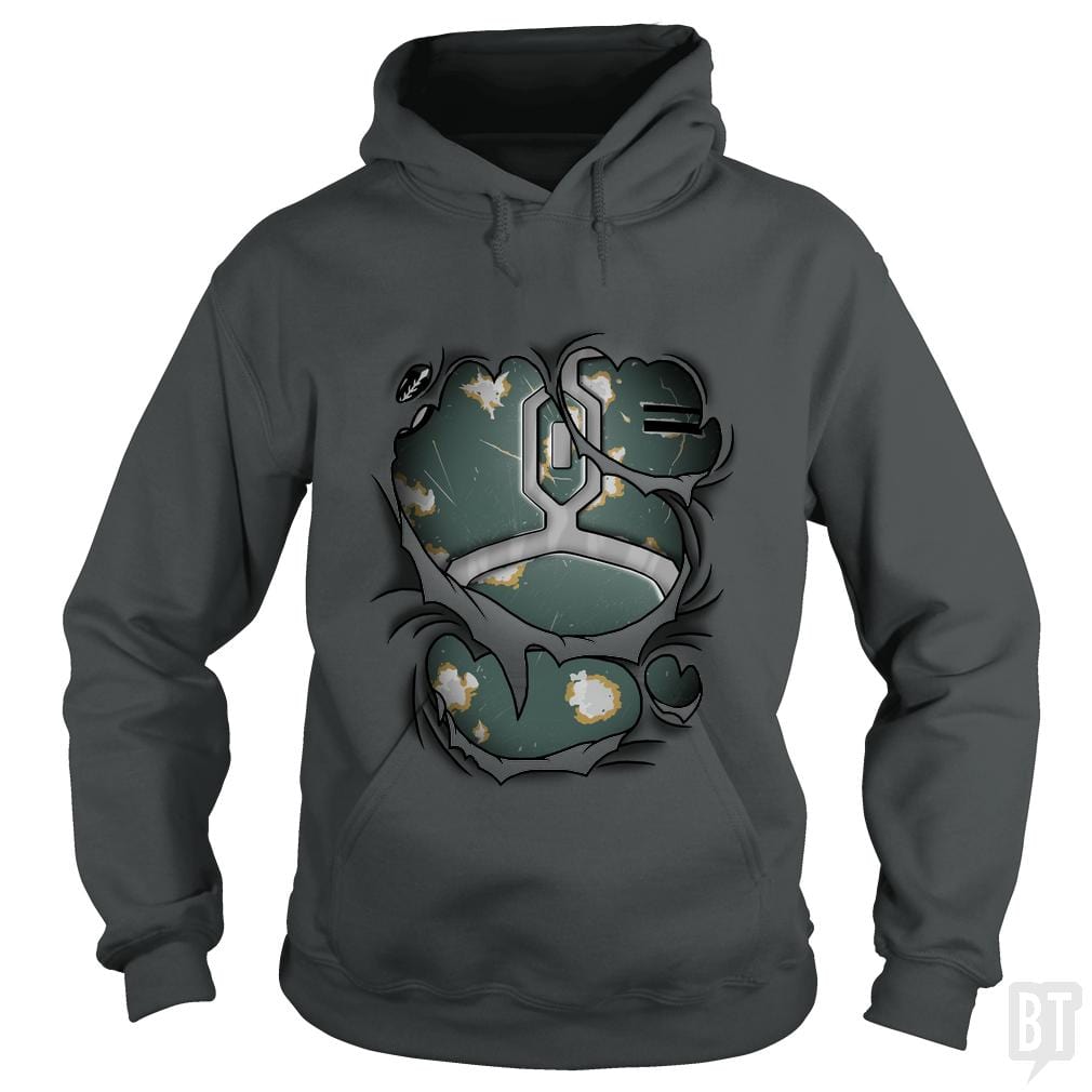 SunFrog-Busted Cattoc C Hoodie / Dark Heather / S Mandalorian armor