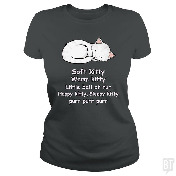 SunFrog-Busted Cattoc C Classic Ladies Tee / Dark Heather / S Soft Kitty
