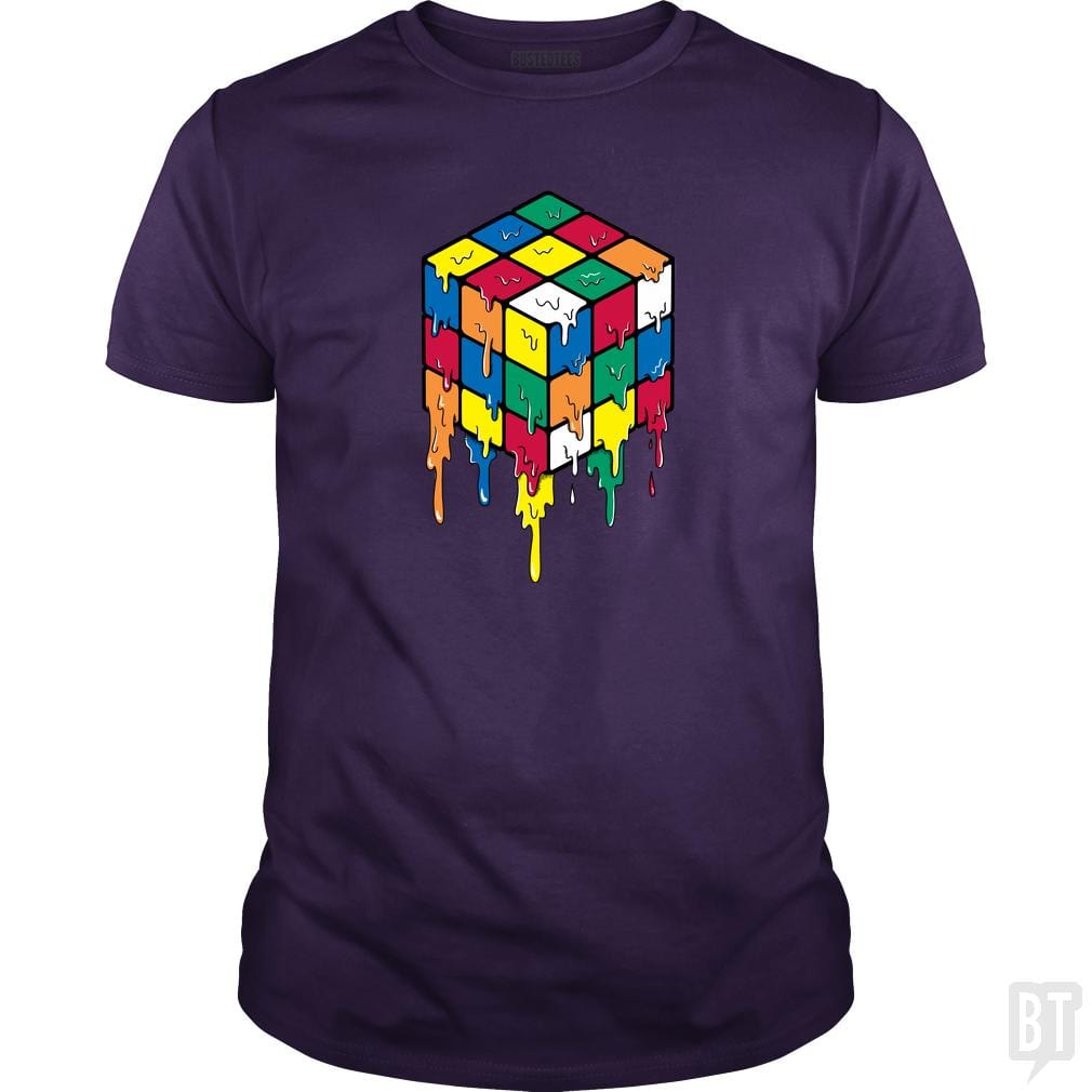 SunFrog-Busted Coffee Man Classic Guys / Unisex Tee / Purple / S Cube