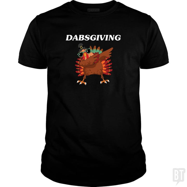 SunFrog-Busted CT486 Classic Guys / Unisex Tee / Black / S Dabsgiving Dabbing Turkey Funny Thanksgiving