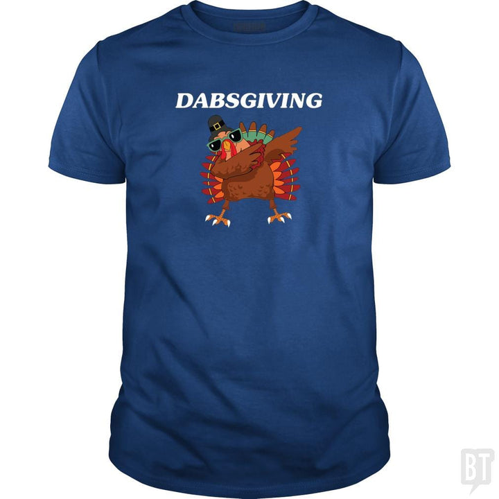 SunFrog-Busted CT486 Classic Guys / Unisex Tee / Royal Blue / S Dabsgiving Dabbing Turkey Funny Thanksgiving