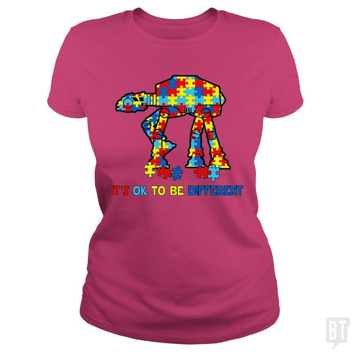 SunFrog-Busted cutetotoro2203 Classic Ladies Tee / Heliconia / S AT-AT Autism