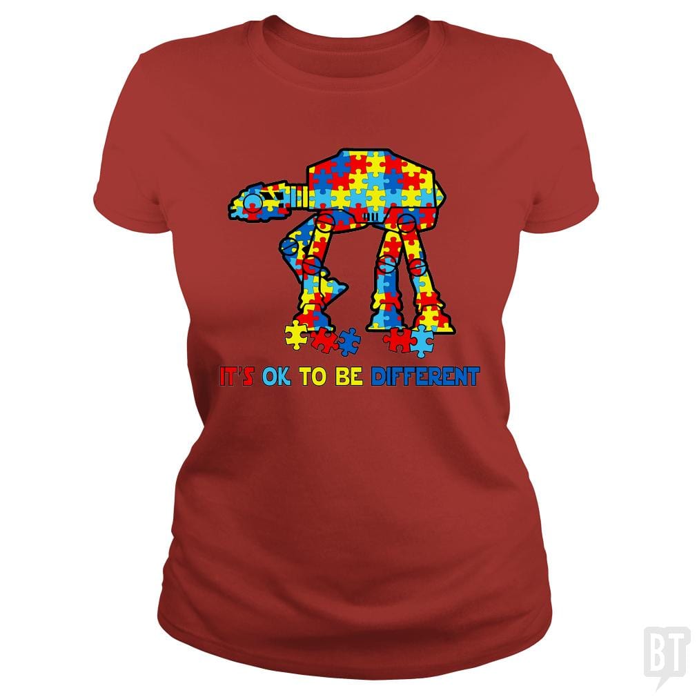 SunFrog-Busted cutetotoro2203 Classic Ladies Tee / Red / S AT-AT Autism