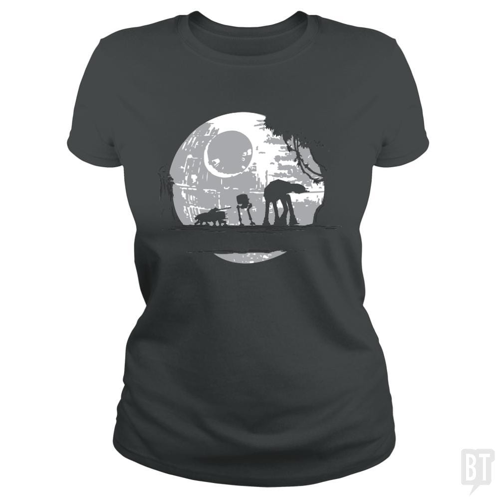 SunFrog-Busted Daletheskater Classic Ladies Tee / Dark Heather / S Imperial Moonwalkers