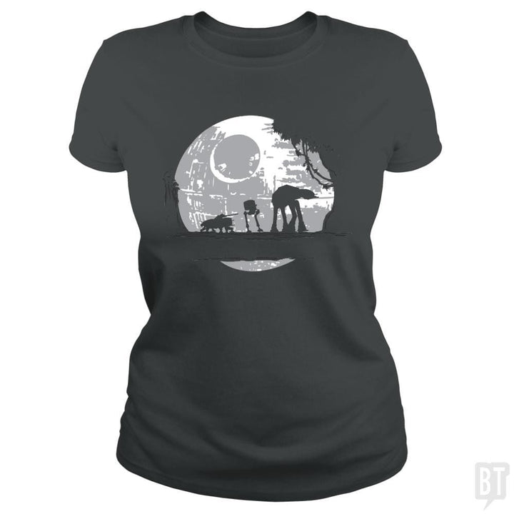 SunFrog-Busted Daletheskater Classic Ladies Tee / Dark Heather / S Imperial Moonwalkers