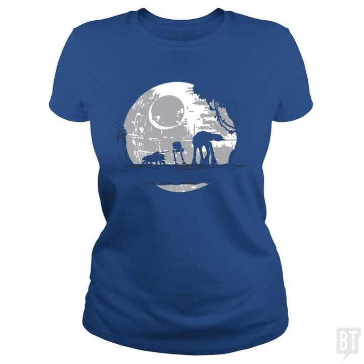 SunFrog-Busted Daletheskater Classic Ladies Tee / Royal Blue / S Imperial Moonwalkers