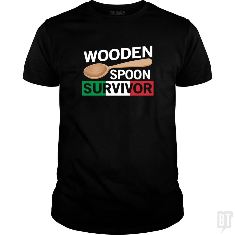 SunFrog-Busted Daniel15 Classic Guys / Unisex Tee / Black / S Funny Wooden Spoon Survivor