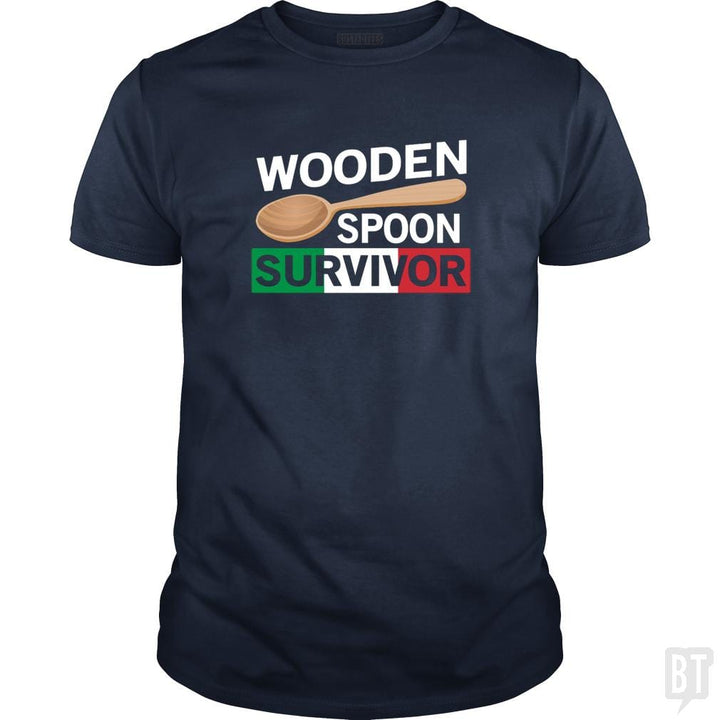 SunFrog-Busted Daniel15 Classic Guys / Unisex Tee / Navy Blue / S Funny Wooden Spoon Survivor
