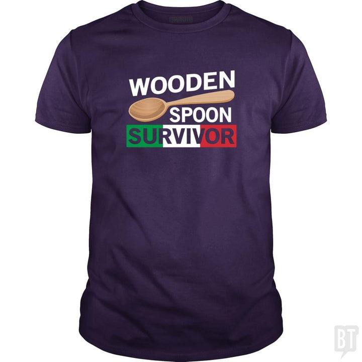 SunFrog-Busted Daniel15 Classic Guys / Unisex Tee / Purple / S Funny Wooden Spoon Survivor