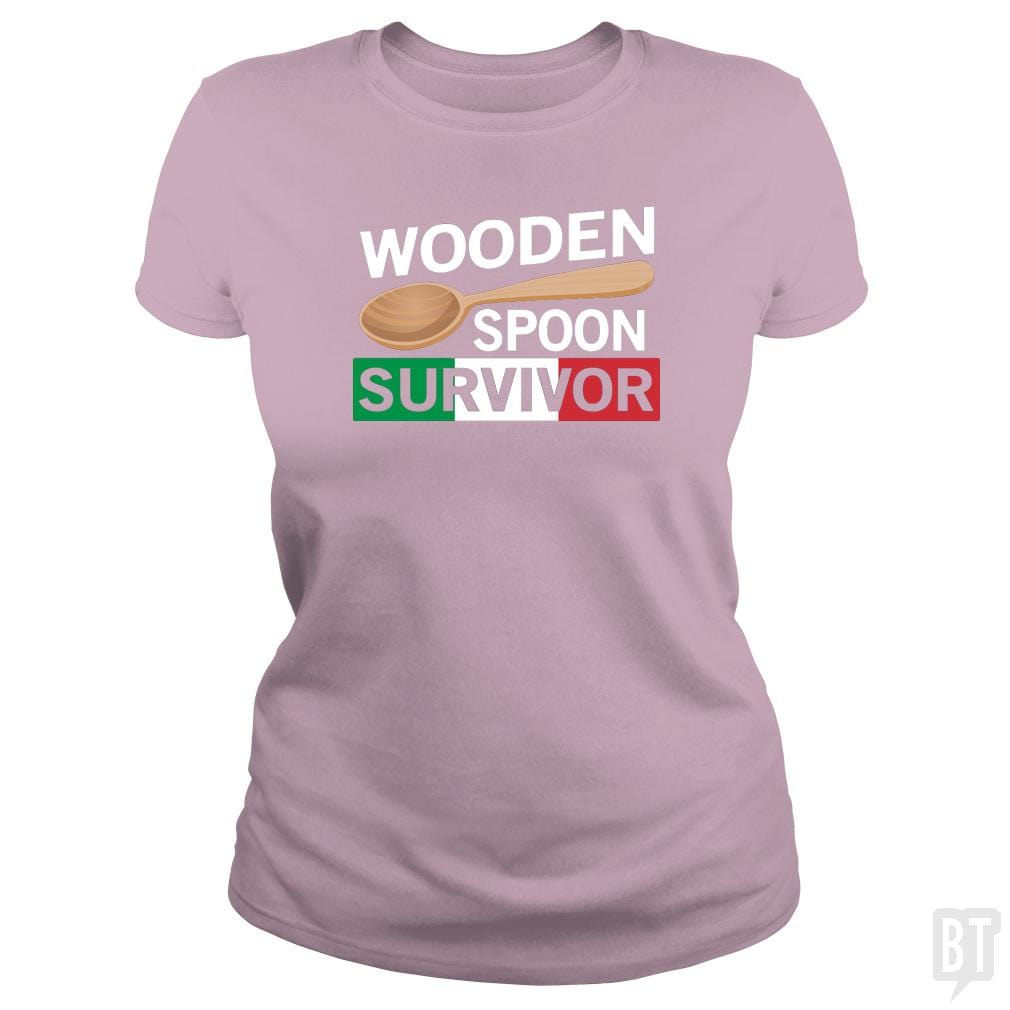 SunFrog-Busted Daniel15 Classic Ladies Tee / Light Pink / S Funny Wooden Spoon Survivor