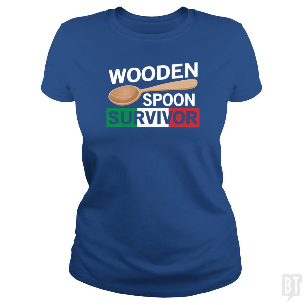 SunFrog-Busted Daniel15 Classic Ladies Tee / Royal Blue / S Funny Wooden Spoon Survivor