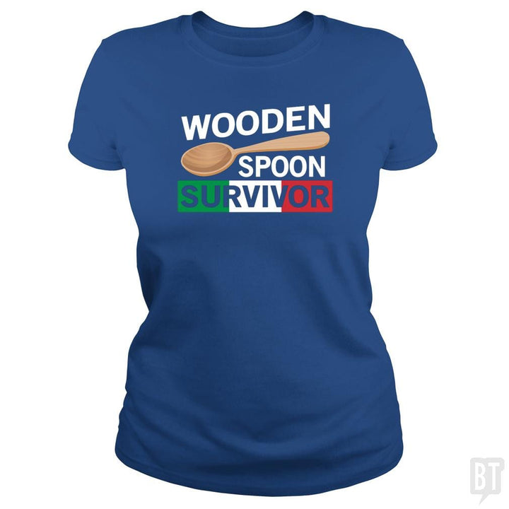 SunFrog-Busted Daniel15 Classic Ladies Tee / Royal Blue / S Funny Wooden Spoon Survivor