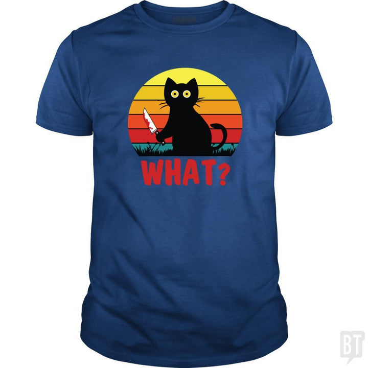 SunFrog-Busted Daniel15 Classic Guys / Unisex Tee / Royal Blue / S Retro Murderous Black Psycho Cute Cat What With Kn