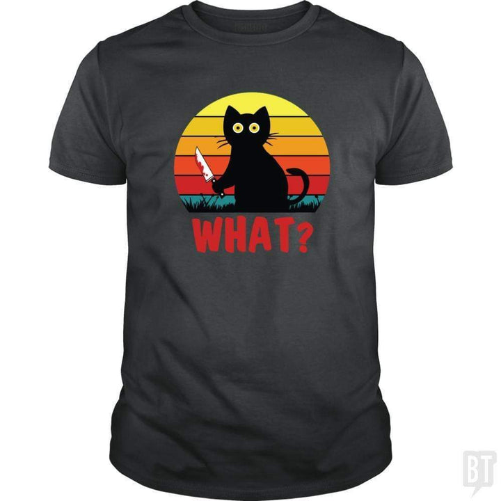 SunFrog-Busted Daniel15 Classic Guys / Unisex Tee / Dark Heather / S Retro Murderous Black Psycho Cute Cat What With Kn