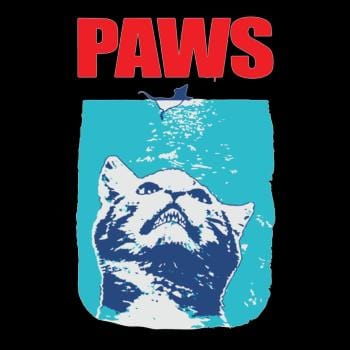 SunFrog-Busted danil Funny Tee Paws Parody Tees for Cat Kitten Shark &