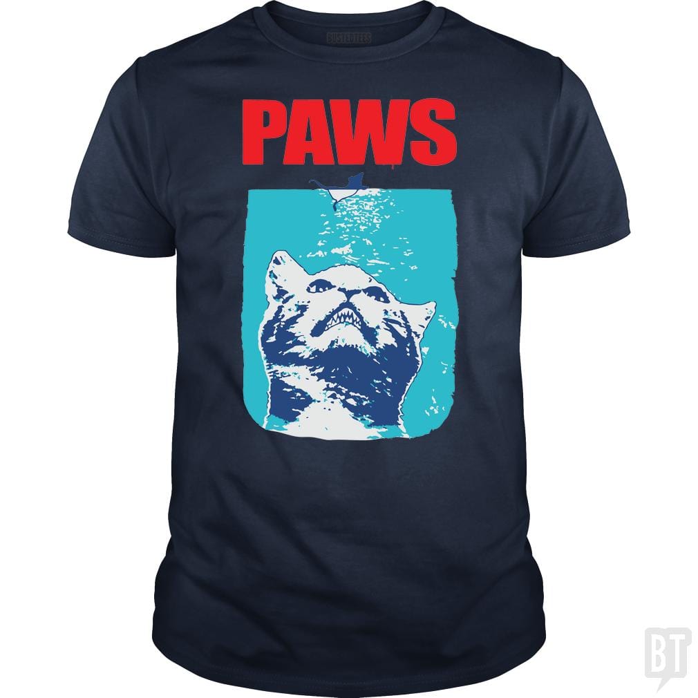 SunFrog-Busted danil Classic Guys / Unisex Tee / Navy Blue / S Funny Tee Paws Parody Tees for Cat Kitten Shark &