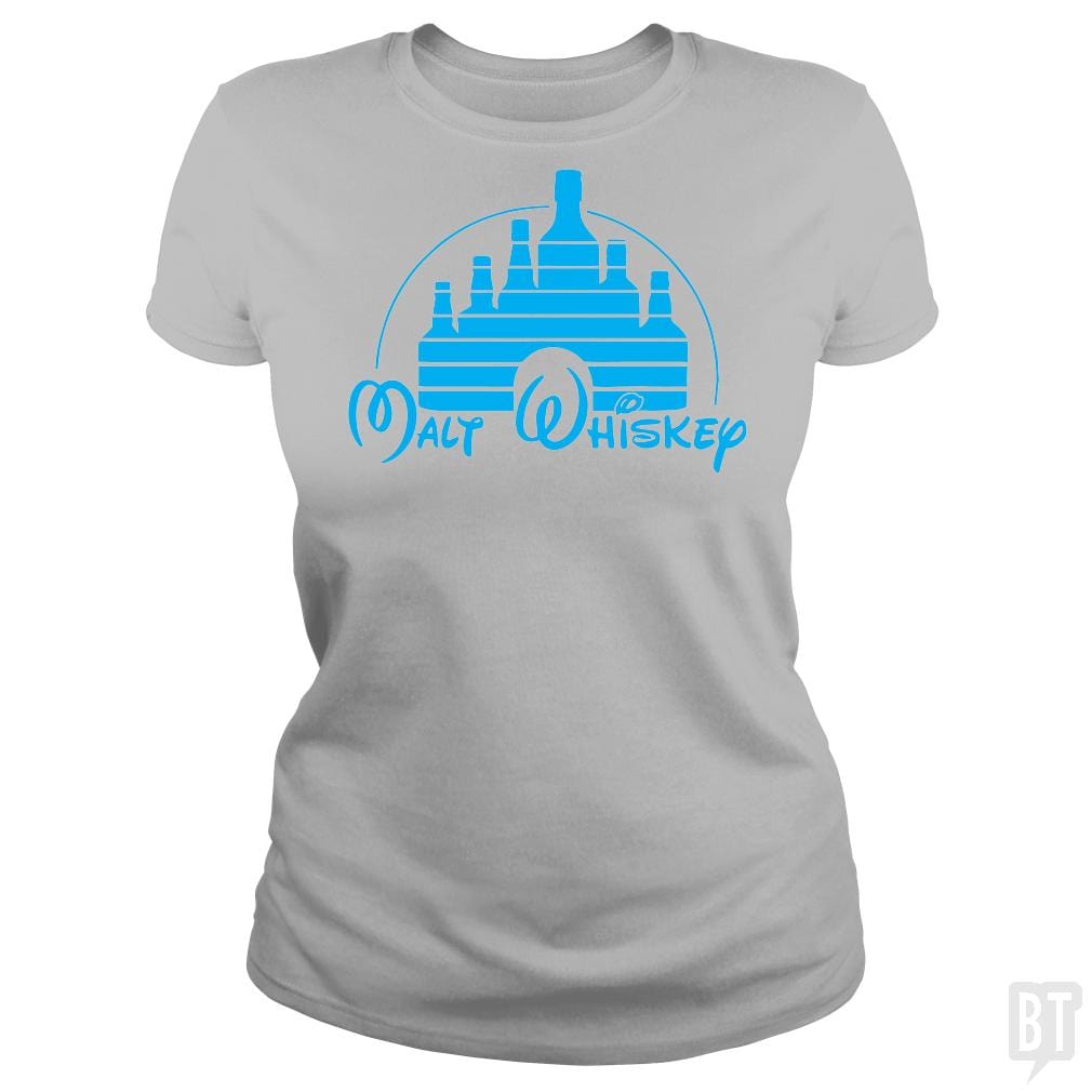 SunFrog-Busted danil Classic Ladies Tee / Sport Grey / S Malt Whiskey Disnet Parody