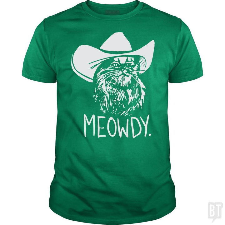 SunFrog-Busted davalemy2 Classic Guys / Unisex Tee / Irish Green / S Meowdy Texas Cat