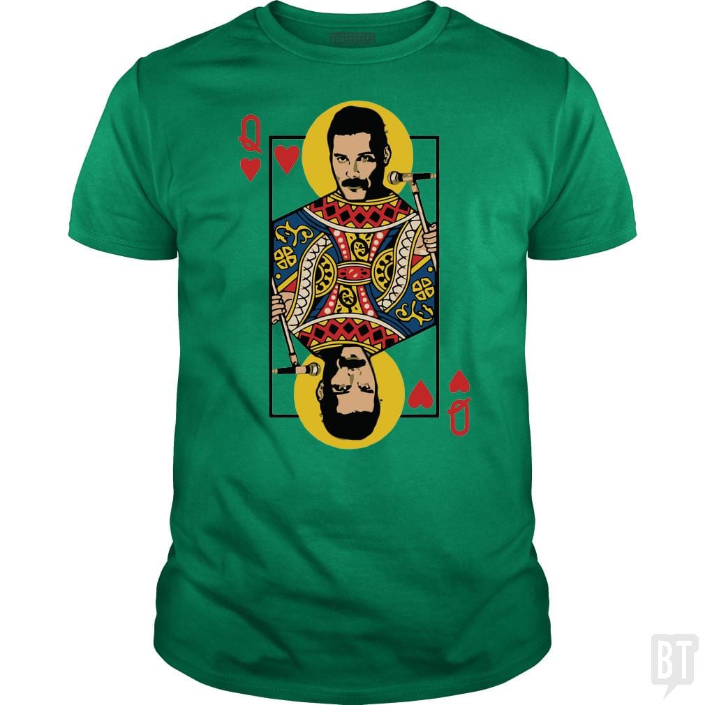 SunFrog-Busted davalemy2 Classic Guys / Unisex Tee / Irish Green / S The baddest queen of cards you ever see